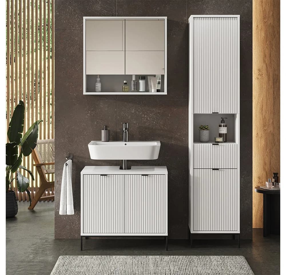 Vicco Hochschrank Eliza Weiß Modern mit 2 Türen - Bild 5