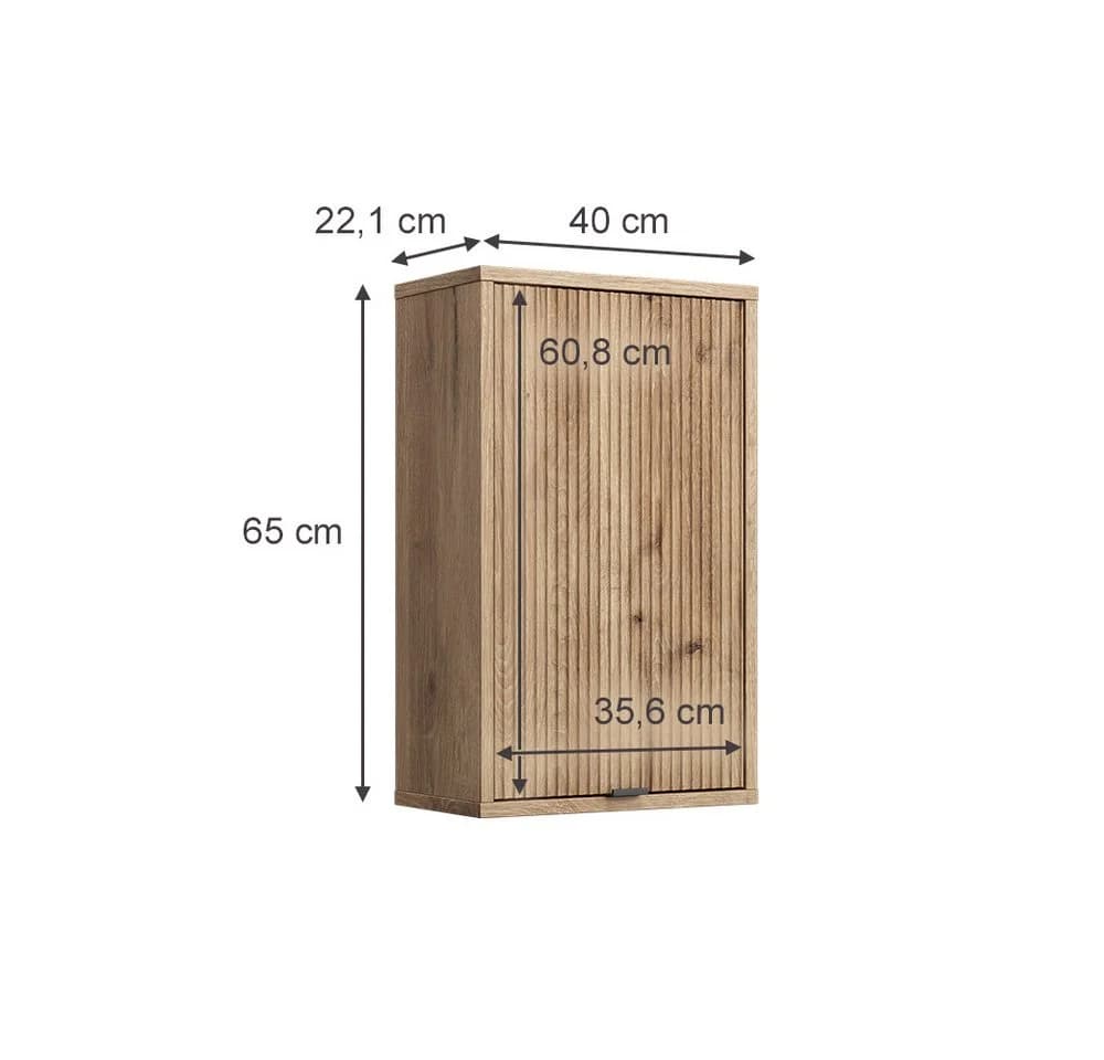 Vicco Hängeschrank Eliza Viking Oak/Sonoma 40x65 cm mit Tür - Bild 4