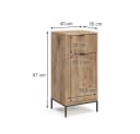 Vicco Midischrank Eliza Viking Oak Modern mit Tür und Schublade Bild 4