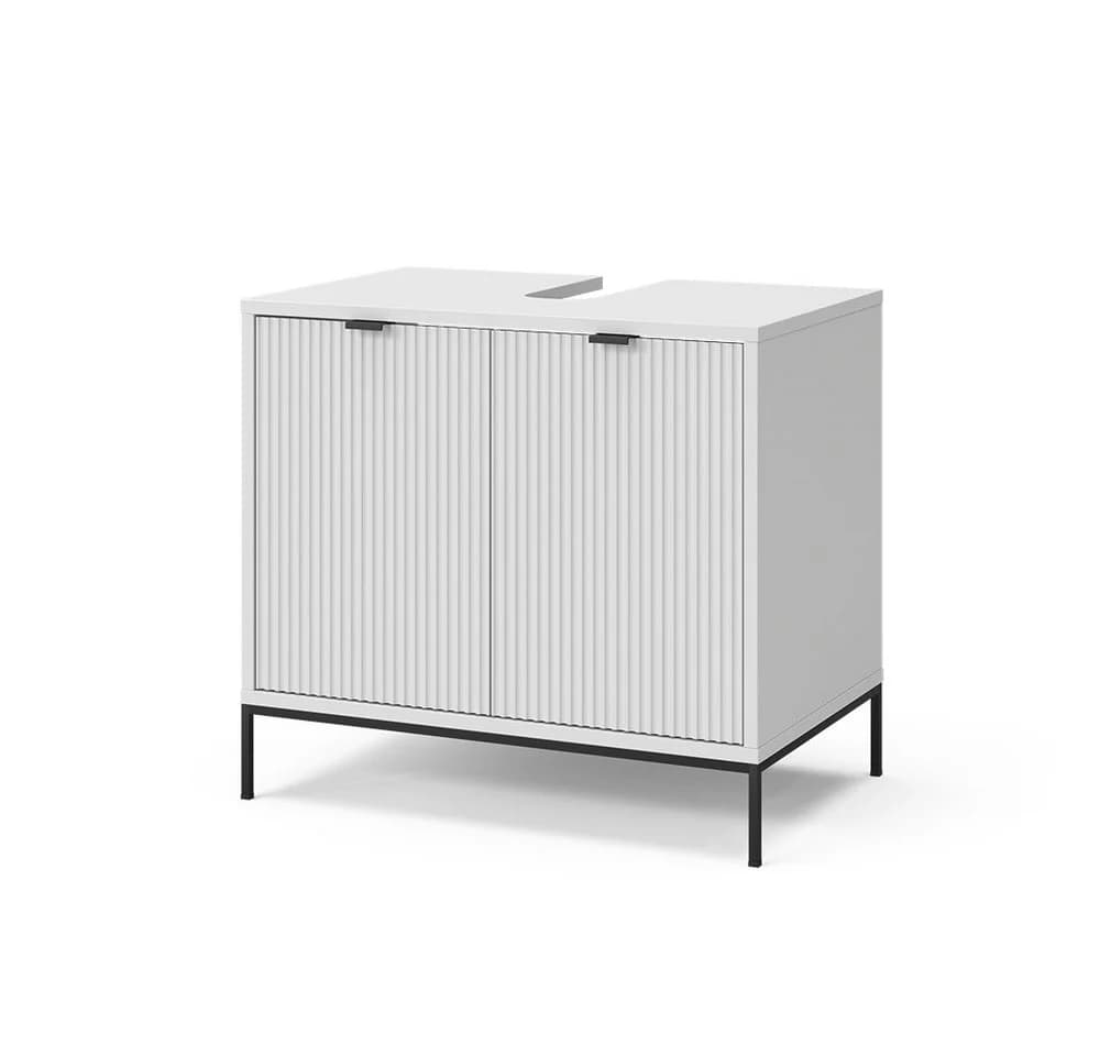 Vicco Waschbeckenunterschrank Eliza Weiß 2 Türen Modern - Bild 3