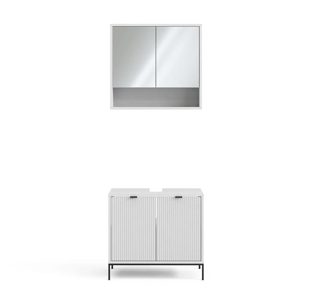 Vicco Badmöbel-Set Eliza Weiß 2-teilig Modern - Bild 3