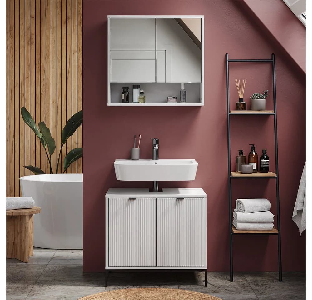 Vicco Badmöbel-Set Eliza Weiß 2-teilig Modern - Bild 5