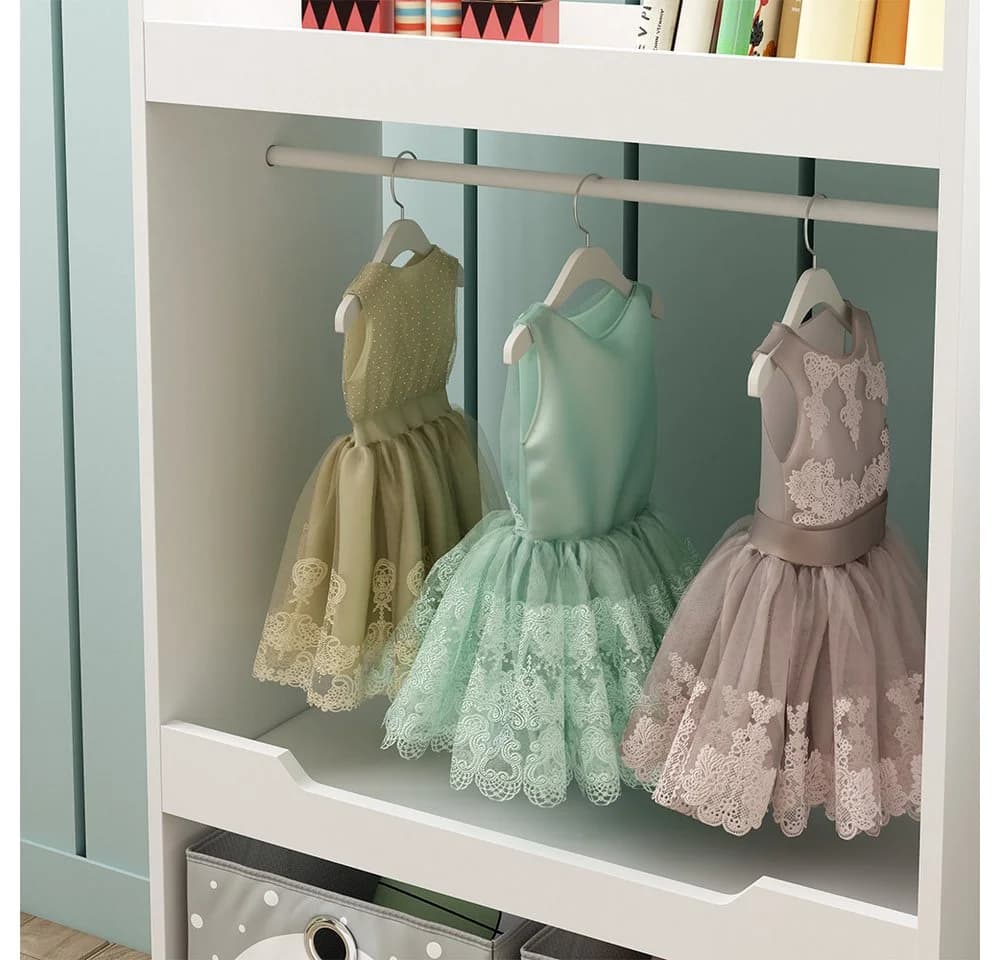 Vicco Kinderkleiderschrank Conny Weiß Modern - Bild 5