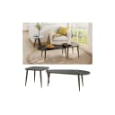 Vicco Couchtisch-Set Manitoba Schwarz Modern Loft-Stil Bild 1
