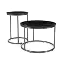 Vicco Couchtisch-Set 2-tlg. Schwarz Marmor-Optik Modern Bild 2