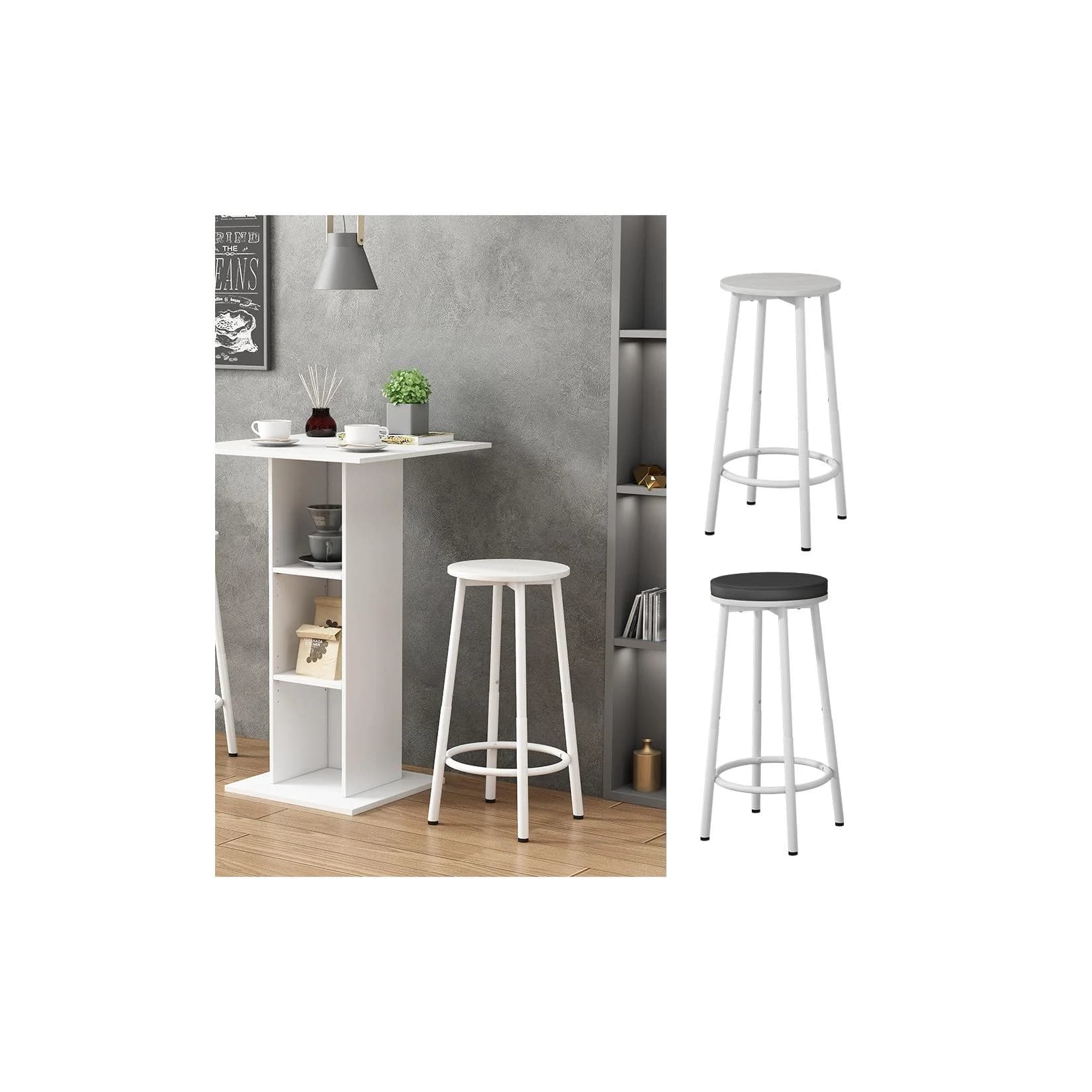 Vicco Barhocker Edmonton Weiß 2er Set