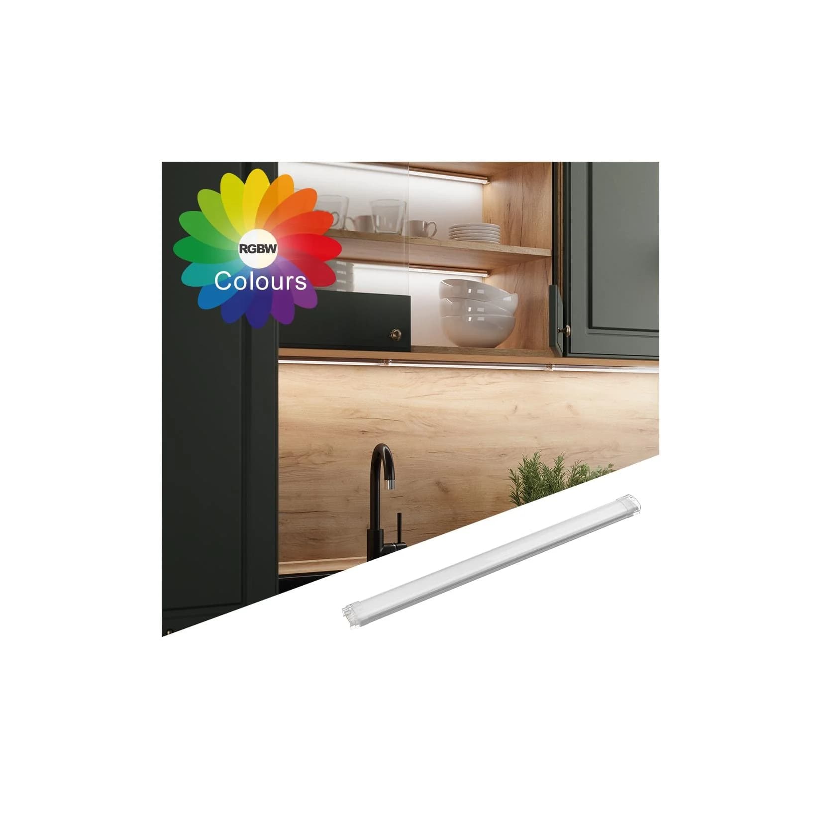 Vicco LED-Leiste Weiß RGB & Warmweiß