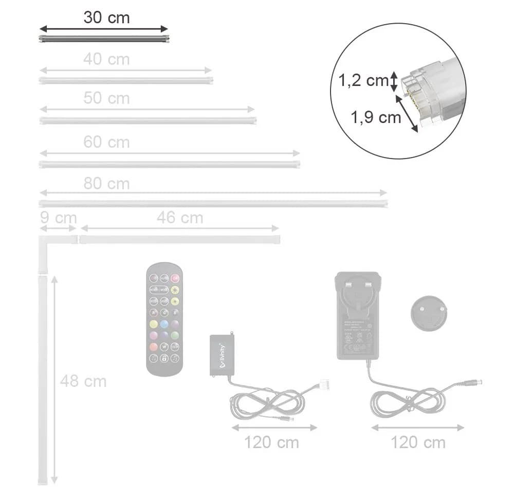 Vicco LED-Lichterkette Weiß RGB mit Warmweiß-Modus - Bild 4