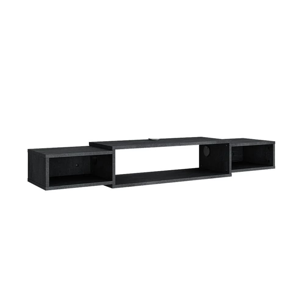 Vicco Lowboard Nordic Schwarz Beton mit offenen Regalen - Bild 2