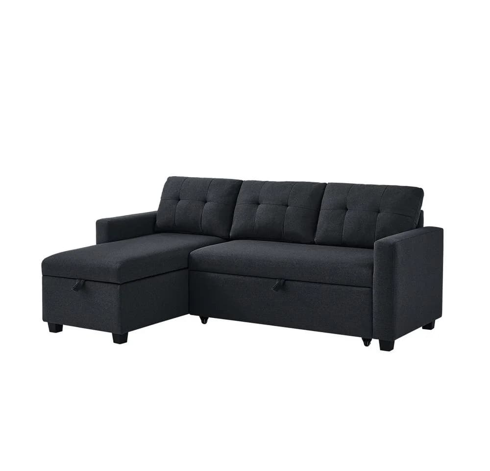 VitaliSpa Ecksofa Campina Anthrazit L-Form mit Schlaffunktion - Bild 3