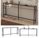 Vicco Konsolentisch Lima Eiche Rustikal Schwarz Moderner Loft-Stil Bild 4