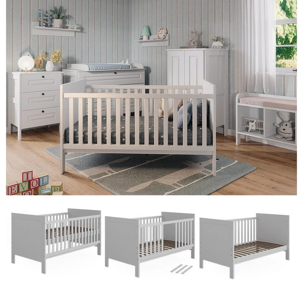 VitaliSpa® Babybett Ajaton Weiß Robust Vielseitig - Bild 2