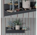 VitaliSpa® Wandregal Ajaton Grau Modernes Kinderzimmerregal Bild 5