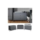VitaliSpa® Wickelkommode Ajaton Grau mit 3 Schubladen Bild 1