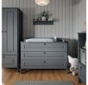 VitaliSpa® Wickelkommode Ajaton Grau mit 3 Schubladen Bild 3