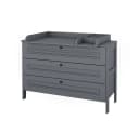 VitaliSpa® Wickelkommode Ajaton Grau mit 3 Schubladen Bild 5