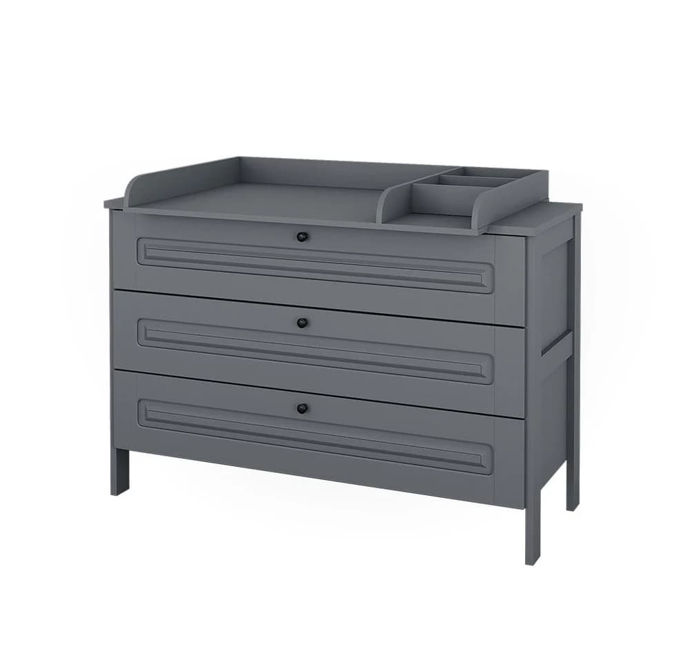 VitaliSpa® Wickelkommode Ajaton Grau mit 3 Schubladen - Bild 5
