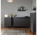 VitaliSpa® Kommode Ajaton Grau mit 3 Schubladen Bild 3