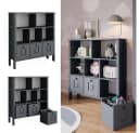 VitaliSpa® Bücherregal Ajaton Grau mit Schubladen Bild 2