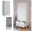 VitaliSpa® Kleiderschrank Ajaton Weiß Modernes Design Bild 2