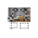 VitaliSpa® Kinderbett Fußballtor Weiß/Schwarz Holz Bild 1
