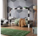 VitaliSpa® Kinderbett Fußballtor Weiß/Schwarz Holz Bild 3