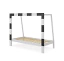 VitaliSpa® Kinderbett Fußballtor Weiß/Schwarz Holz Bild 5