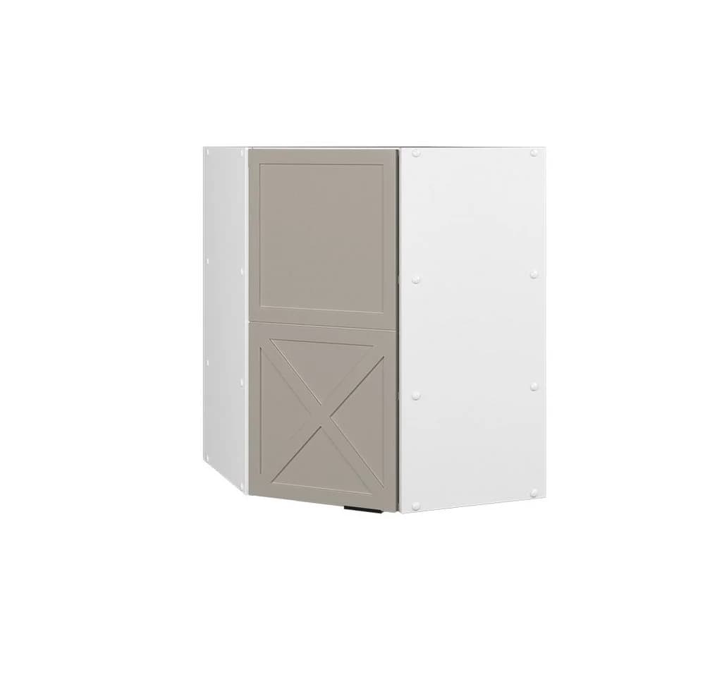 Vicco Eckhängeschrank Fame-Line Weiß Grau-Beige gerahmt - Bild 3