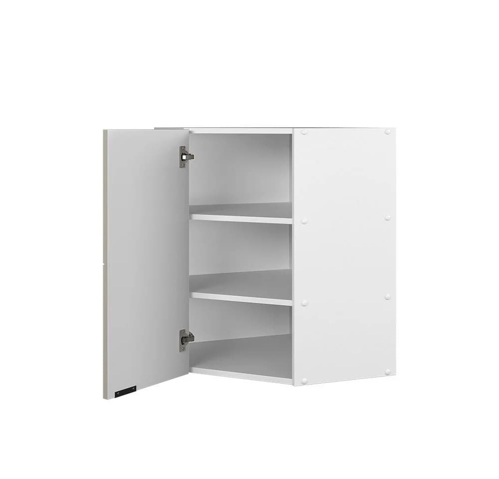 Vicco Eckhängeschrank Fame-Line Weiß Grau-Beige gerahmt - Bild 5