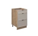 Vicco Schubladenunterschrank Fame-Line Eiche Grau-Beige gerahmt 50 cm Bild 3