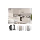 Vicco Eckunterschrank Fame-Line Weiß Grau-Beige gerahmt 87 cm Bild 1