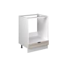 Vicco Herdumbauschrank Fame-Line Weiß Grau-Beige gerahmt 60 cm Bild 3