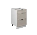Vicco Schubladenunterschrank Fame-Line Weiß Grau-Beige Bild 3