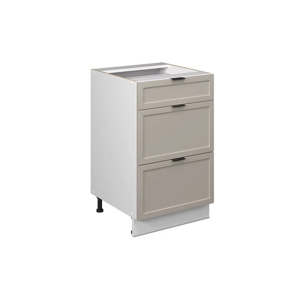 Vicco Schubladenunterschrank Fame-Line Weiß Grau-Beige - Bild 3