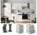 Vicco Schubladenunterschrank Fame-Line Weiß Grau-Beige Bild 5