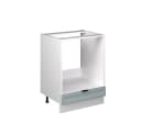Vicco Herdumbauschrank Fame-Line Weiß Hellblau-Grau gerahmt 60 cm Bild 3