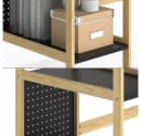 Vicco Schreibtisch Elvia Schwarz Kiefer Bild 5