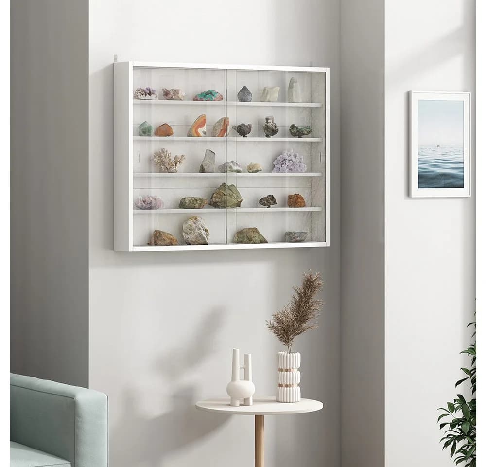 Vicco Hängevitrine Clario Weiß mit 4 Einlegeböden - Bild 3