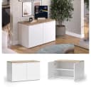 Vicco Kommode Wido Weiß Sonoma 2 Türen Modernes Sideboard Bild 2