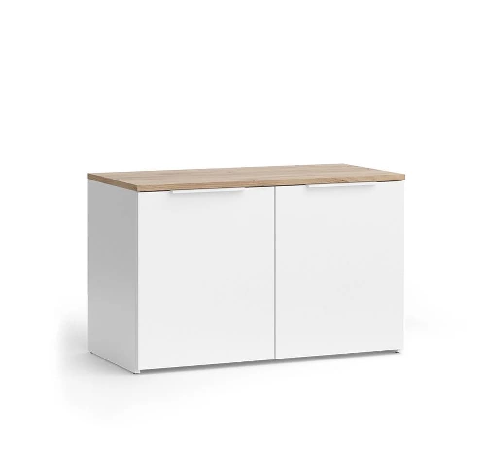 Vicco Kommode Wido Weiß Sonoma 2 Türen Modernes Sideboard - Bild 3