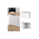 Vicco Eckkommode Wido Weiß Sonoma-Eiche mit Tür Bild 1
