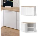 Vicco Eckkommode Wido Weiß Sonoma-Eiche mit Tür Bild 2