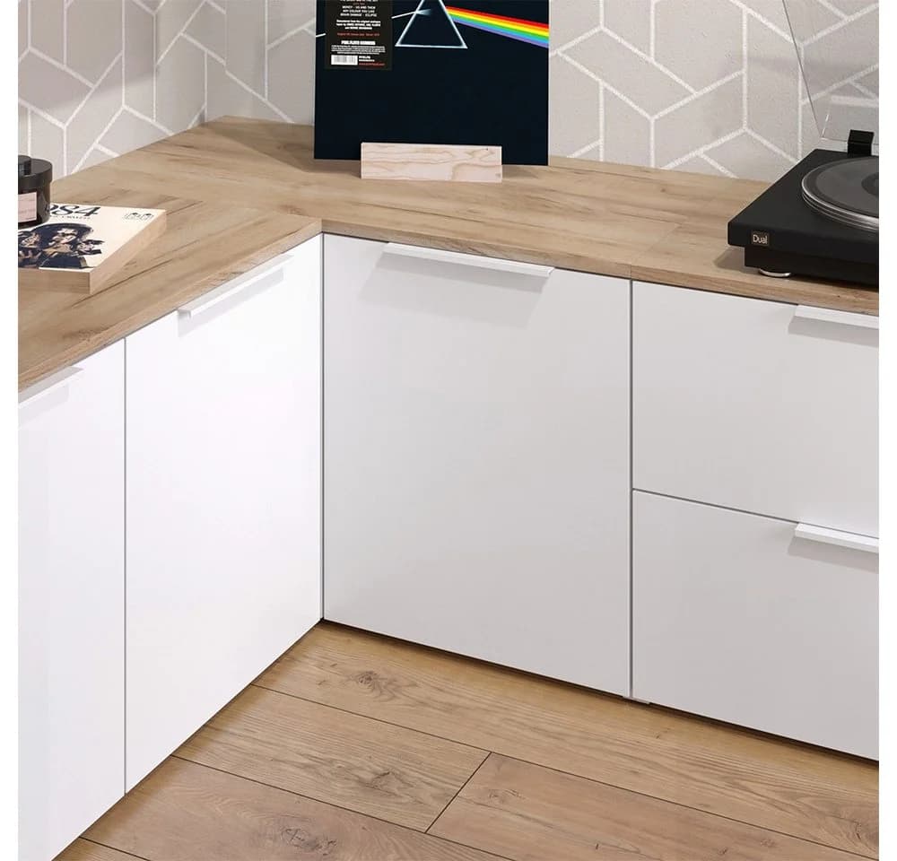 Vicco Eckkommode Wido Weiß Sonoma-Eiche mit Tür - Bild 5