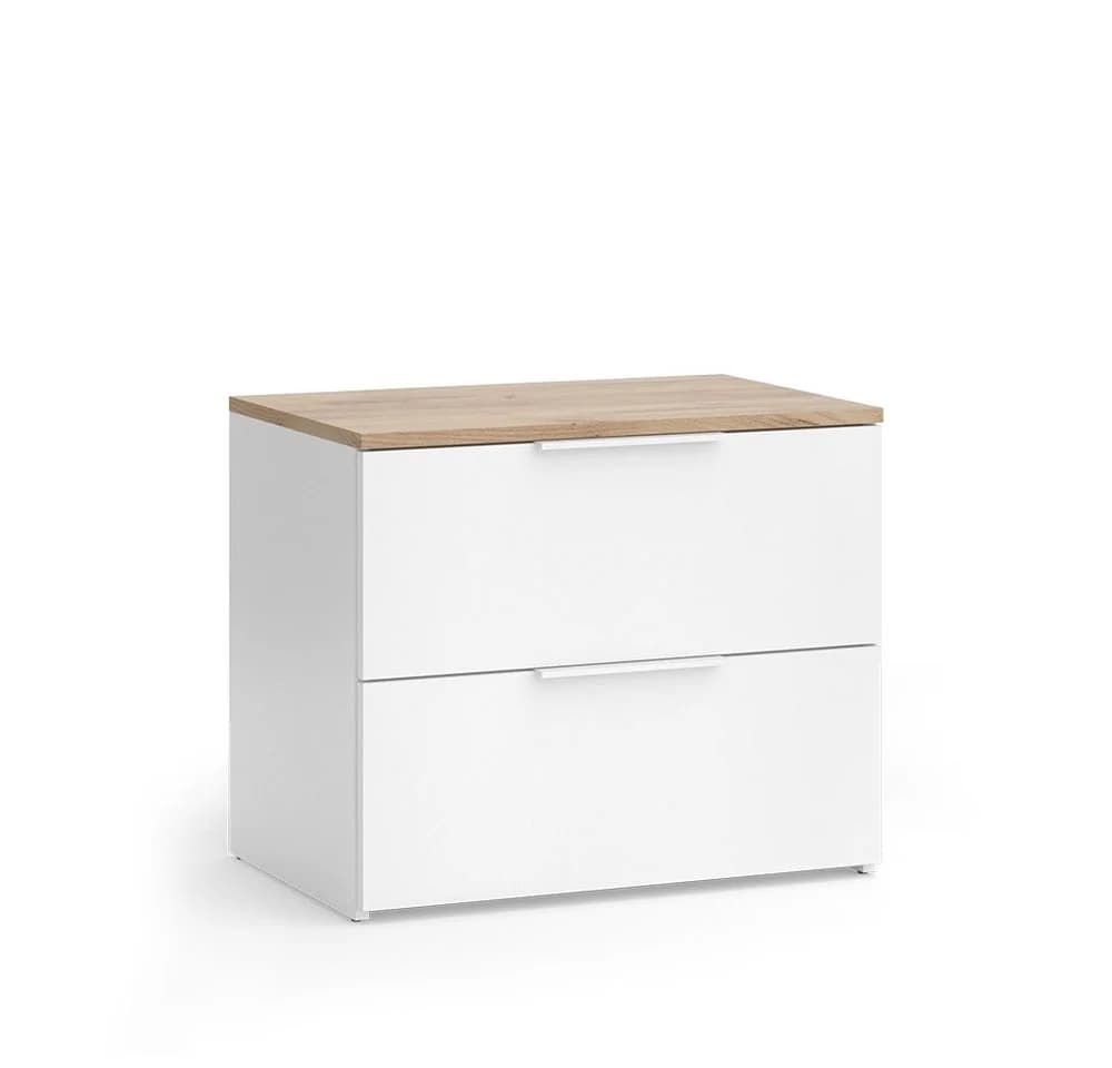 Vicco Kommode Wido Weiß Modern Eckkommode - Bild 2