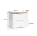 Vicco Kommode Wido Weiß Modern Eckkommode Bild 5