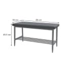 Vicco Sitzbank Grand Grau Kunstleder Bild 3