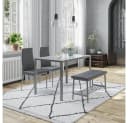 Vicco Sitzbank Grand Grau Kunstleder Bild 4