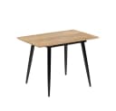 Vicco Esstisch Beaver Schwarz/Goldkraft Eiche Ausziehbar Bild 1