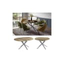 Vicco Esstisch Loyd, Eiche rustikal/Grau, 120 x 76.5 cm ausziehbar Bild 1