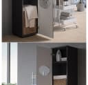 Vicco Hochschrank Irma Anthrazit Hochglanz Bild 5